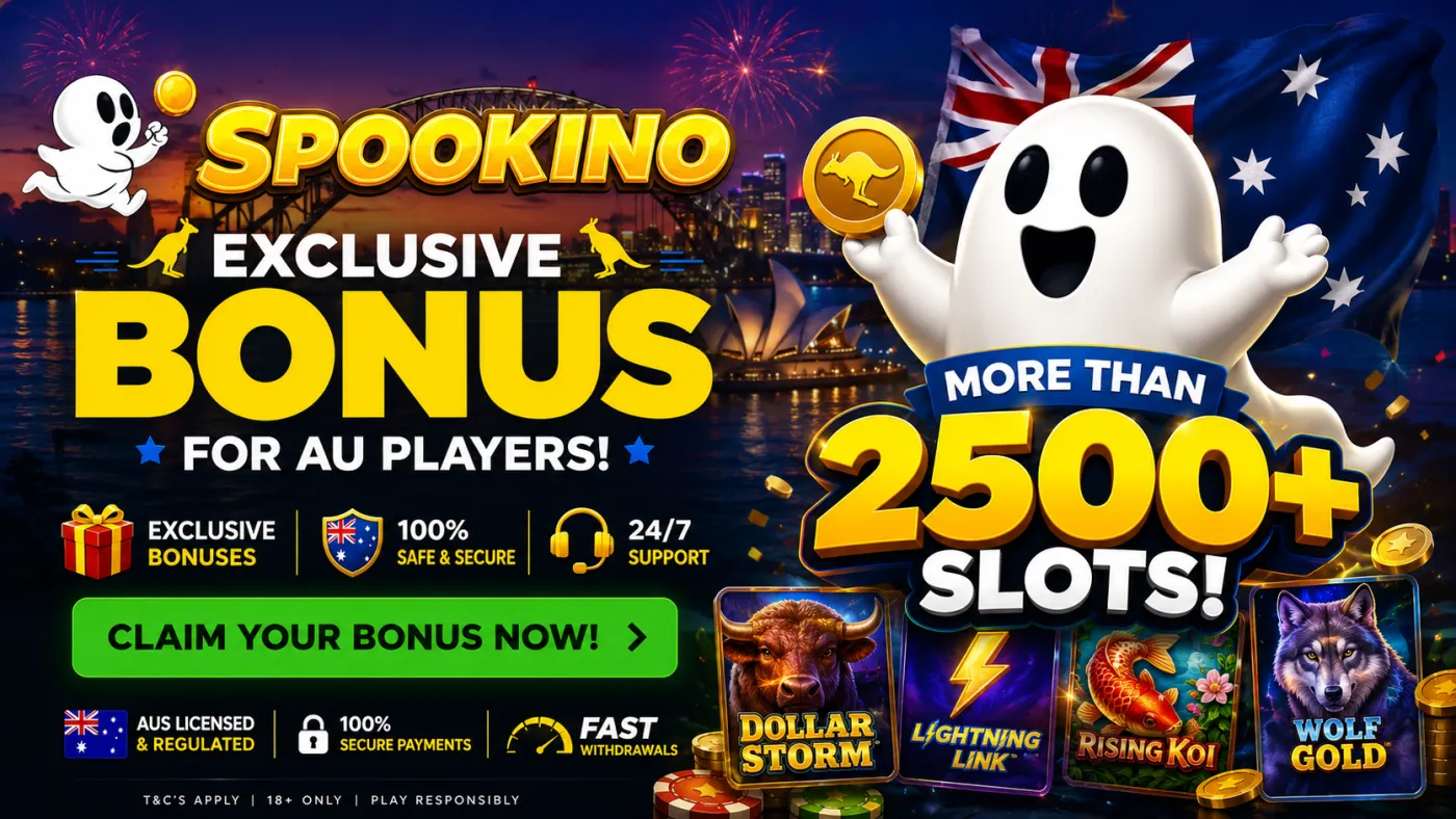 Spookino exclusive bonus for AU players — more than 2500 slots